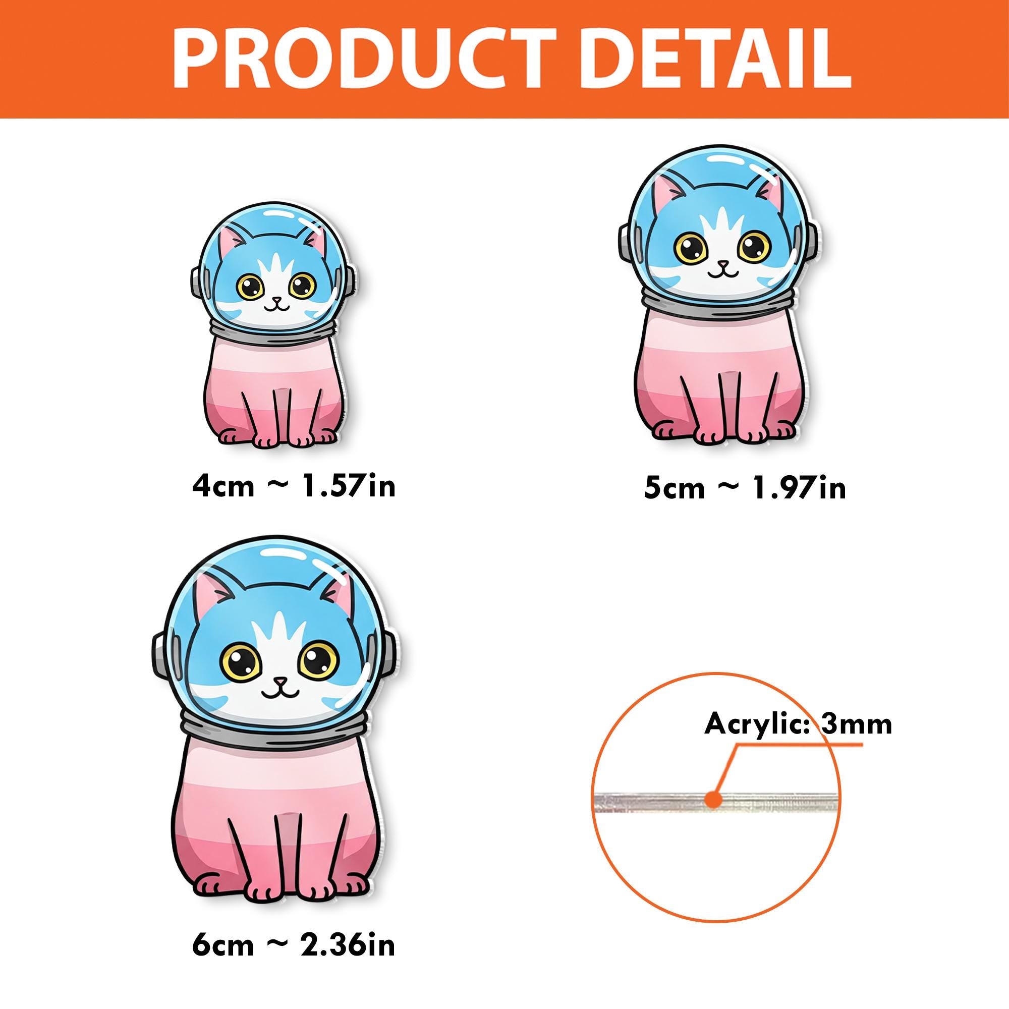 Cat Astronaut Badge Reel, Transgender Pride ID Holder, LGBTQ+ Nurse Badge Clip, Cute Space Cat Badge Reel, Gift for Coworkers