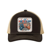 All American Boy Trucker Hat – Patriotic Game Controller Cap for Gamers – USA Flag Gaming Hat – 4th of July Gift for Boys