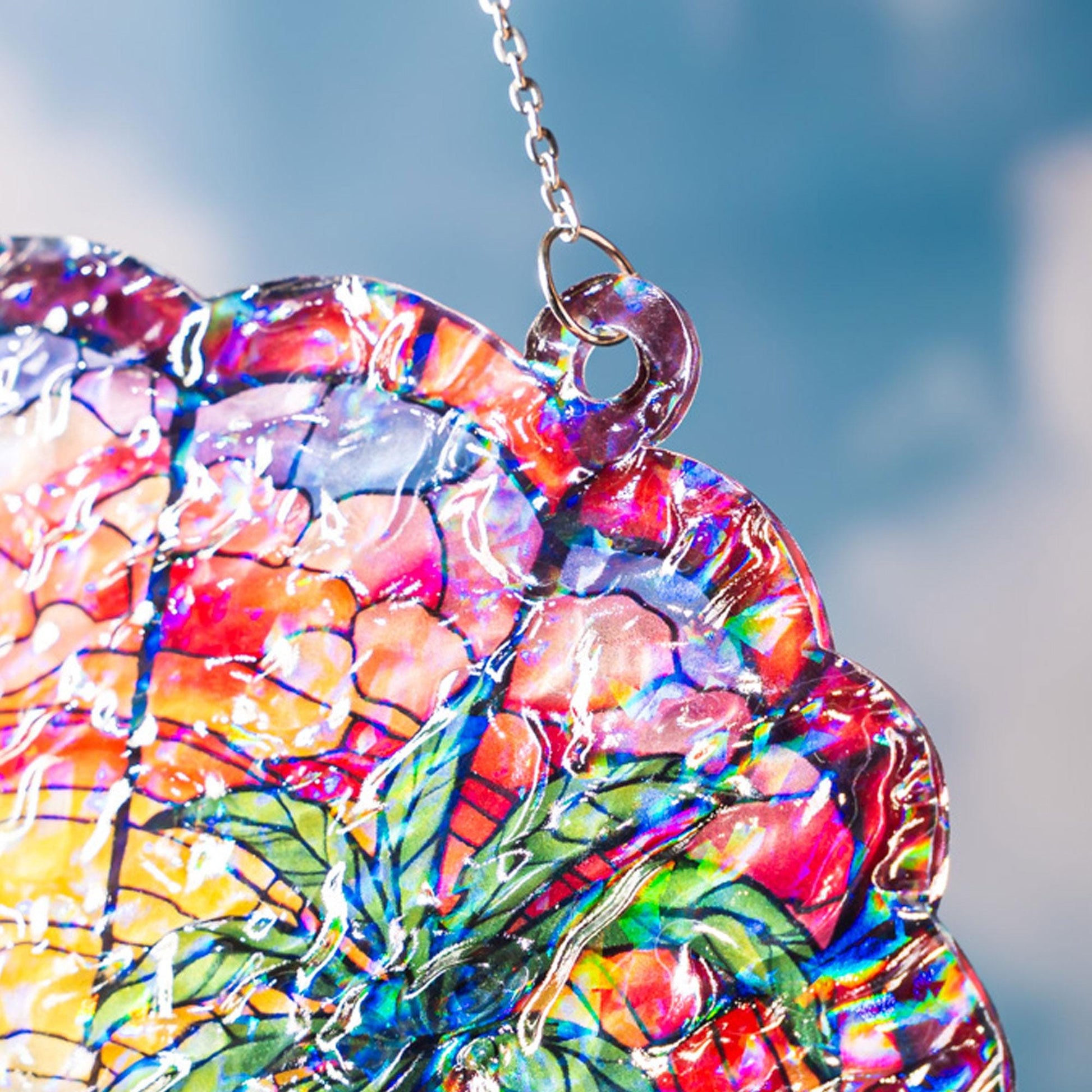 LGBT Rainbow Sheep Suncatcher | Holographic Black Sheep Ornament | Queer Pride Window Hanging | LGBTQ+ Holographic Black Sheep Gift