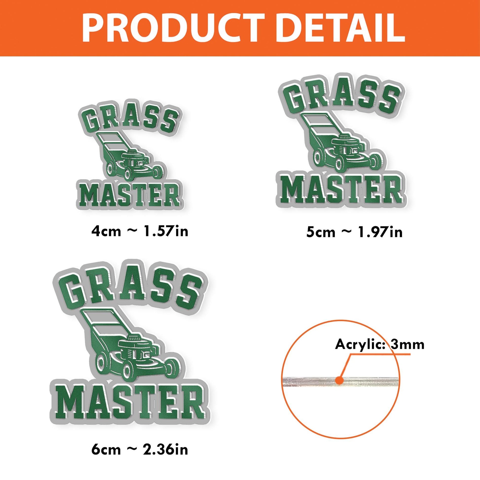 Grass Master Badge Reel – Lawn Care Badge Holder, Gardener Gift, Landscaping Accessory, Funny Lawn Lover ID Reel