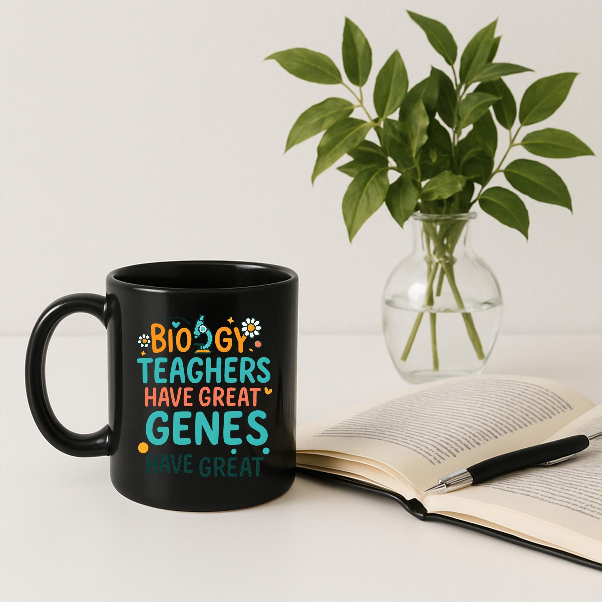 Funny Biology Teacher Mug | Back to School Science Teacher Gift | Great Genes Pun Coffee Cup | Teacher Appreciation Mug