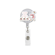Teacher Badge Reel, "Teaching Takes A Gaggle" Goose ID Holder, Cute Educator Gift, Retractable Badge Clip, Funny Teacher Appreciation