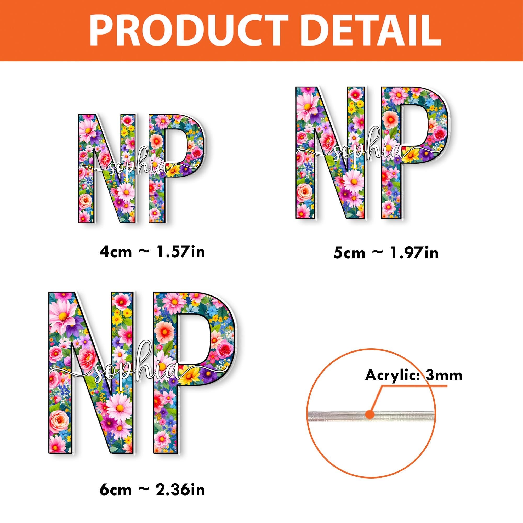 Personalized Floral NP Badge Reel, Custom Nurse Practitioner ID Tag, Colorful Flower, Retractable Badge Clip, Nursing School Graduation