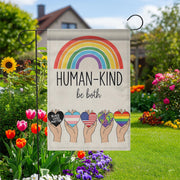 Human Kind Garden Flag, Be Both Yard Sign, Diversity Inclusion Flag, Pride Equality Outdoor Decor, Kindness Rainbow Flag, Pride Month Flag