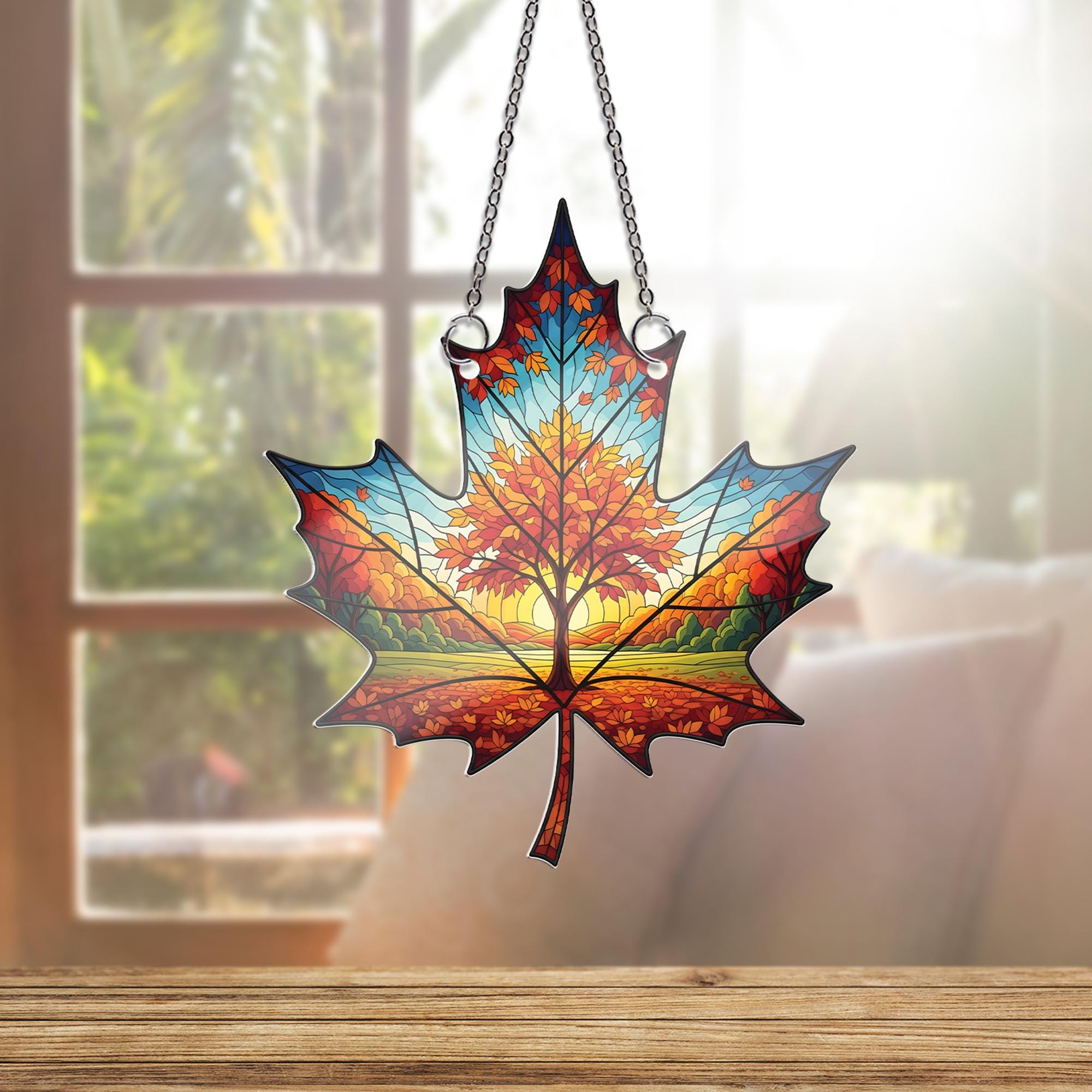 Elegant Butterfly Stained Glass Suncatcher - Vibrant Window Art Gift