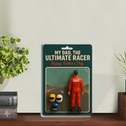 Personalized Racer Dad Keychain or Acrylic Block Plaque, Ultimate Racer Father's Day Gift, Custom Name Helmets, Gift for Car Enthusiast Dads