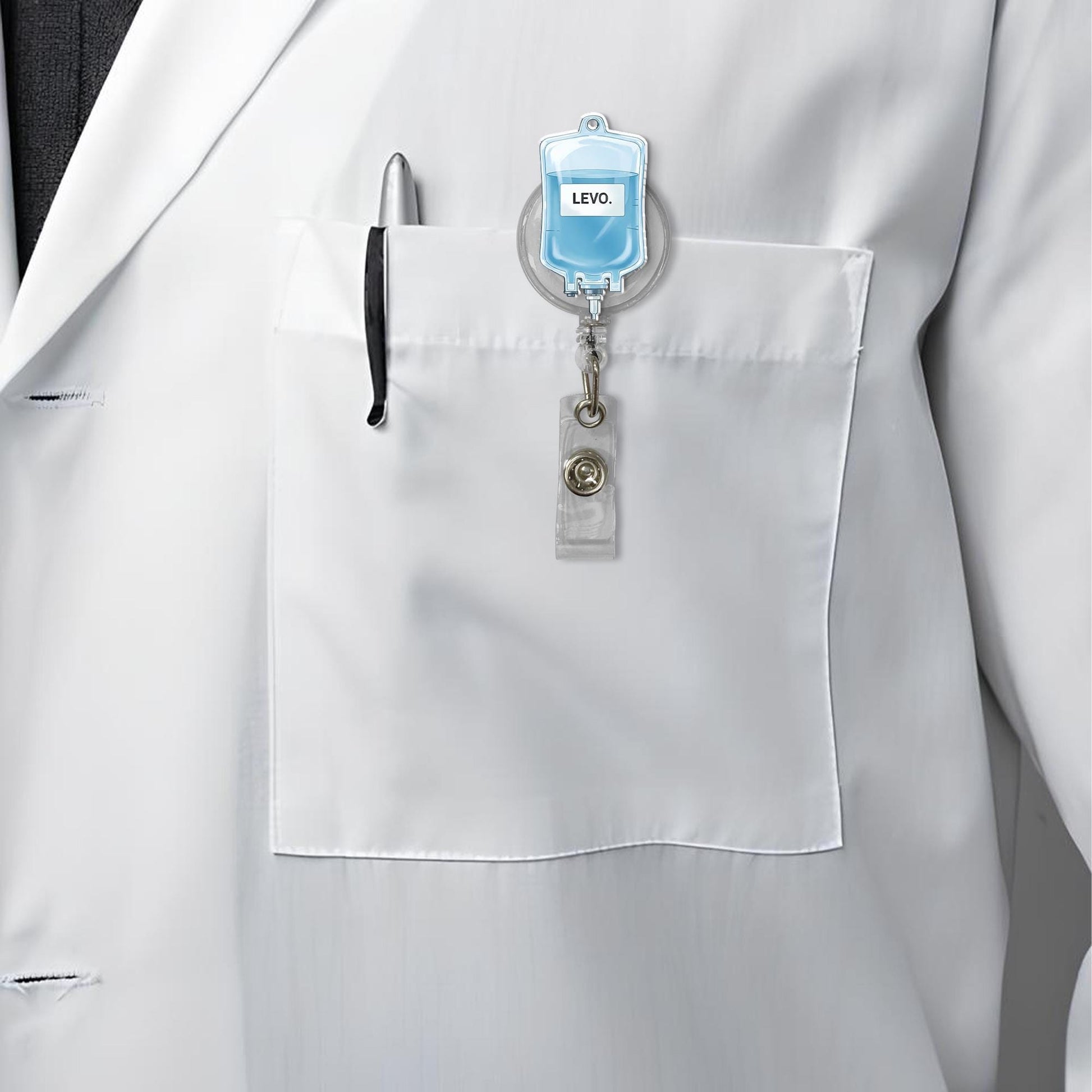 Personalized IV Bag Badge Reel, Medication Retractable ID Holder, Nurses, Doctors, Medical Staff, Hospital Workers, Healthcare Professionals