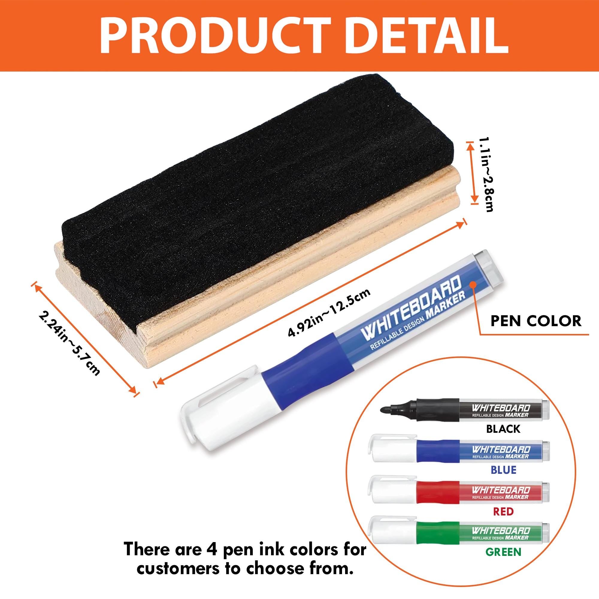 Personalized Teacher Whiteboard Eraser – Colorful Teach Love Inspire Design with Custom Name, Back to School Gift for Educators, Teachers