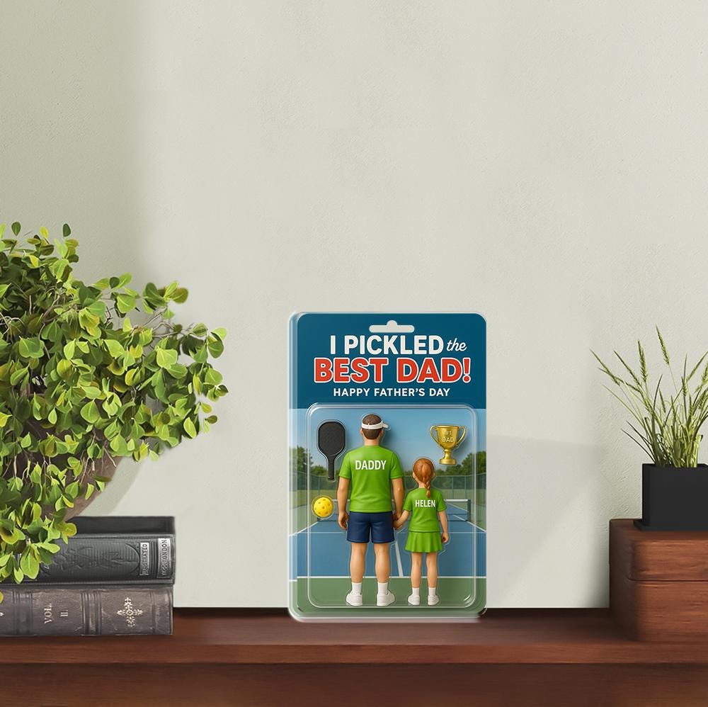 Personalized Pickleball Dad Acrylic Plaque, Father’s Day Gift for Pickleball Lover, Custom Dad Display, Best Daddy Gift, Sports Dad Keepsake