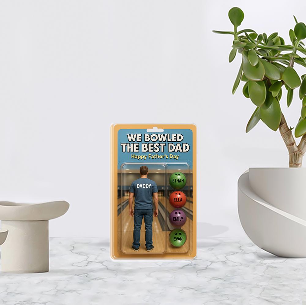 Personalized Bowling Dad 2D FLAT ACRYLIC Plaque,Father's Day Gift, Bowling Lover Dad Gift, Gift for Husband, Happy Fathers Day, Dad Keepsake