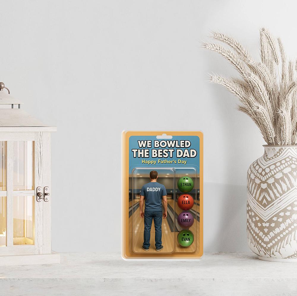 Personalized Bowling Dad 2D FLAT ACRYLIC Plaque,Father's Day Gift, Bowling Lover Dad Gift, Gift for Husband, Happy Fathers Day, Dad Keepsake