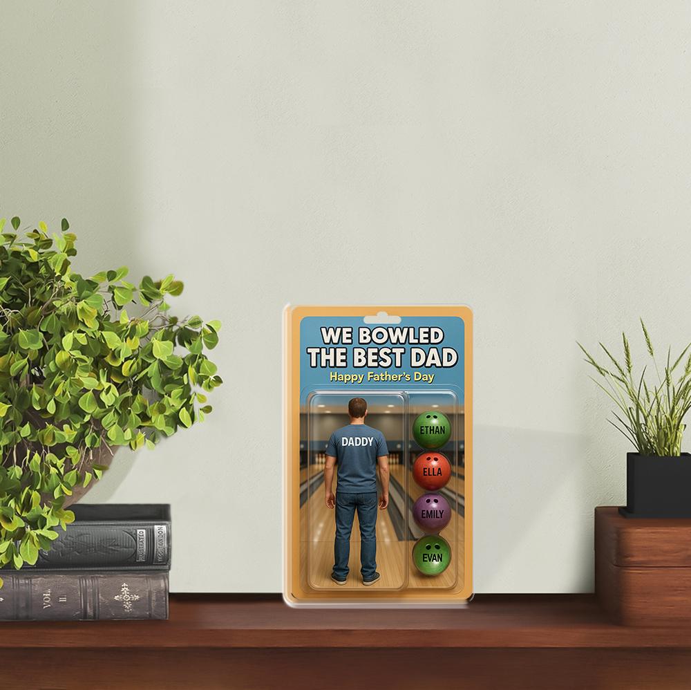 Personalized Bowling Dad 2D FLAT ACRYLIC Plaque,Father's Day Gift, Bowling Lover Dad Gift, Gift for Husband, Happy Fathers Day, Dad Keepsake