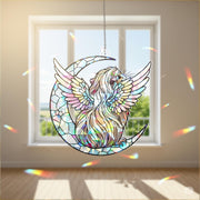 Peruvian Guinea Pig Window Decor, Angel Pet Memorial Ornament, Holographic Acrylic Decor, Guinea Pig Memorial Gift, Loss Of Pet Gift