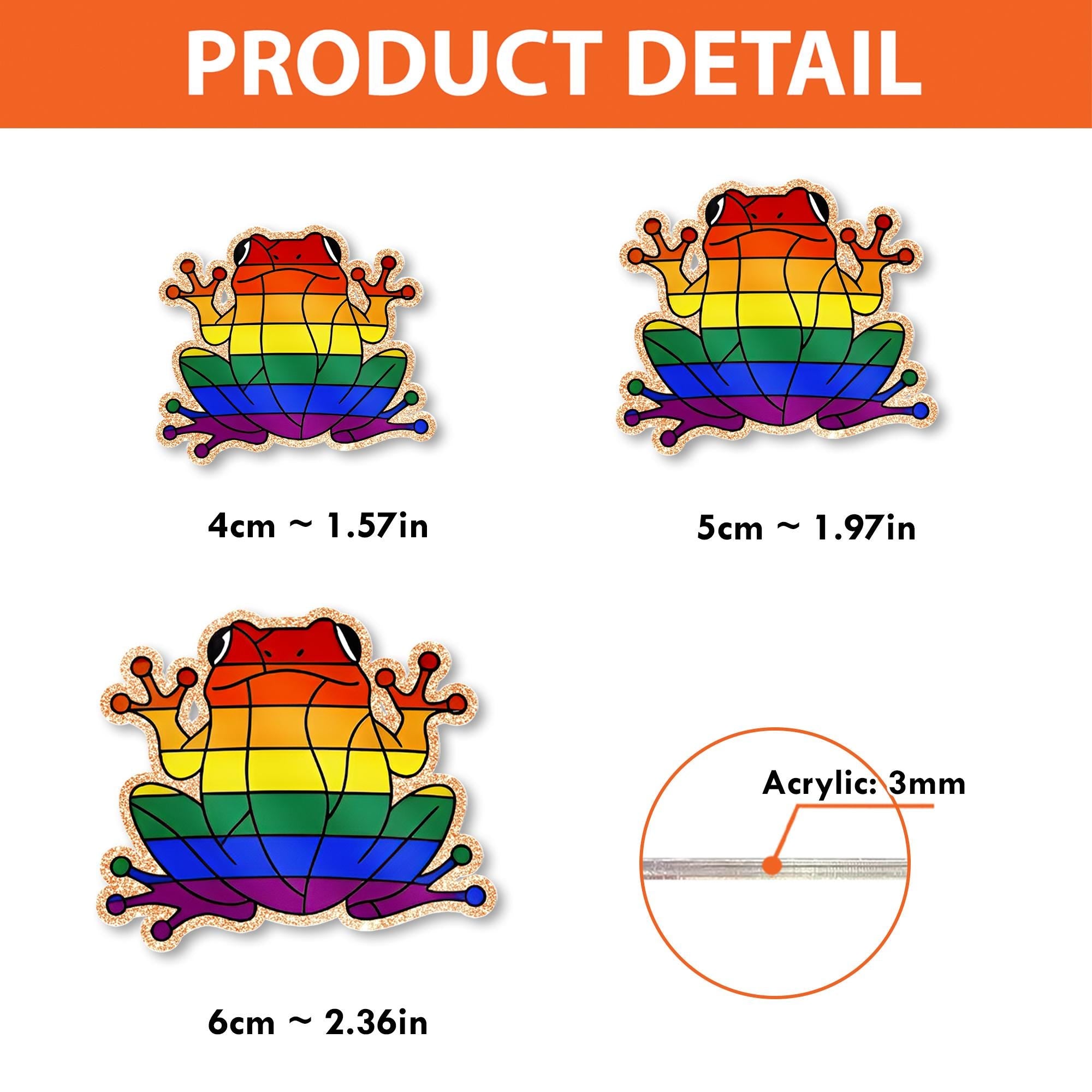 Rainbow Frog Badge Reel, LGBTQ Pride ID Holder, Cute Nurse Clip, Queer Frog Accessory, Colorful Badge Reel, Fun Gift for Coworker