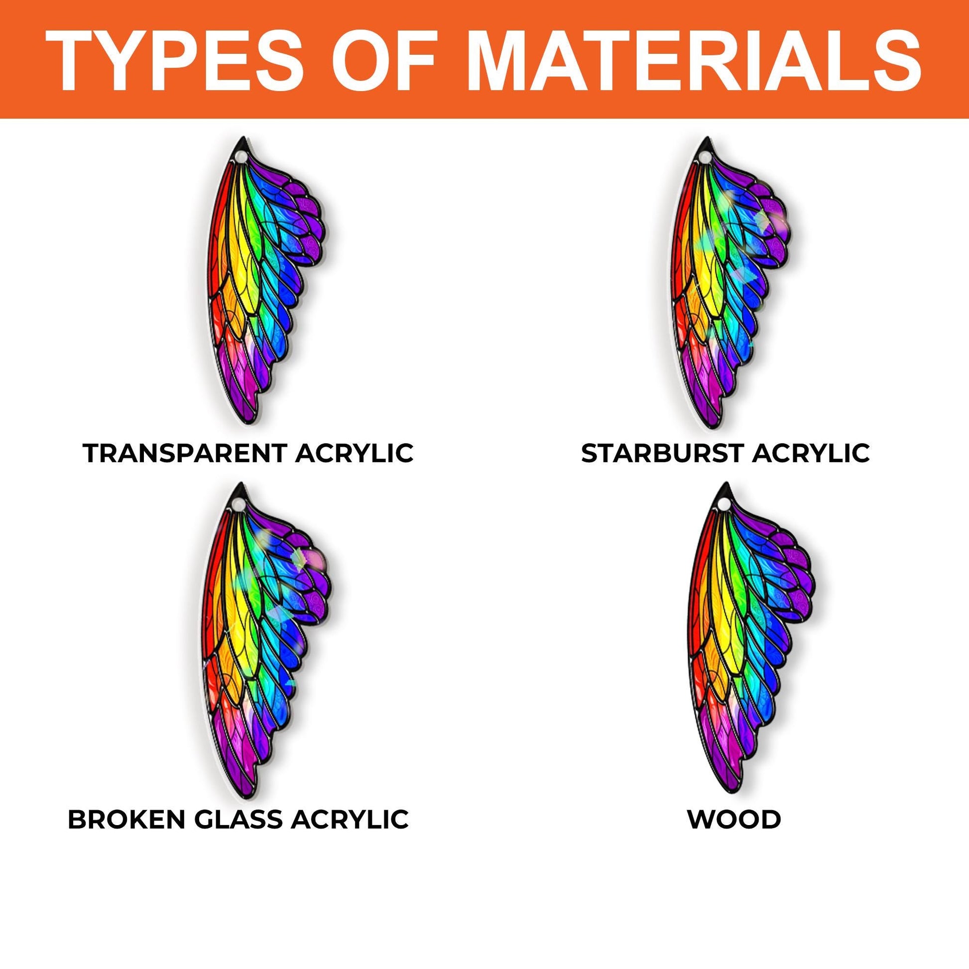 Rainbow Fairy Wing Earrings – Pride Month LGBTQ+ Jewelry – Colorful Magical Wings Gift for Queer Friends, Allies & Festival Looks