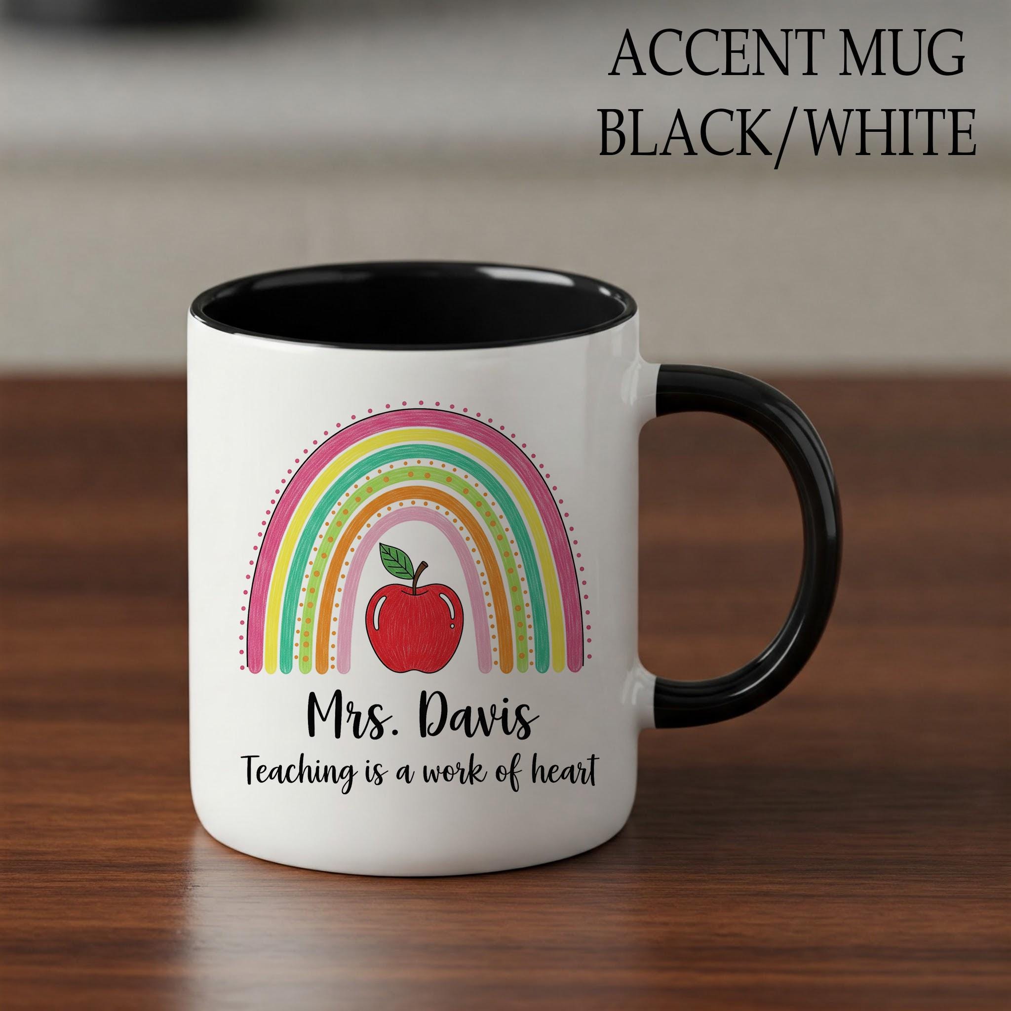 Personalized Teacher Mug, Back To School Mug, Teacher Accessories, Teacher Gift Idea, First Day Of School Mug, Gift For Her