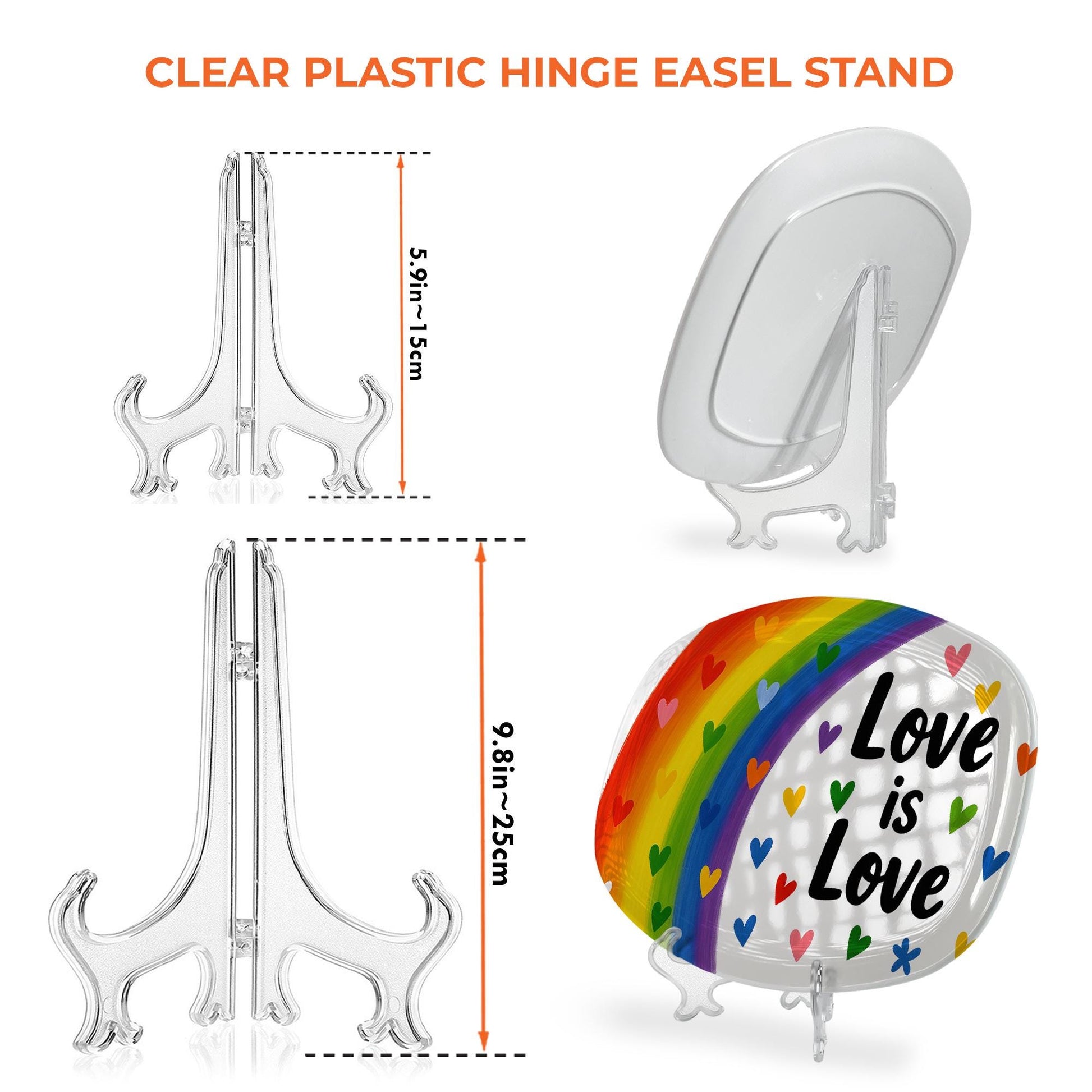 Love is Love Rainbow Platter – Colorful LGBT Pride Serving Tray, Equality Kitchen Decor, LGBTQ+ Gift, Gay Pride Party Plate