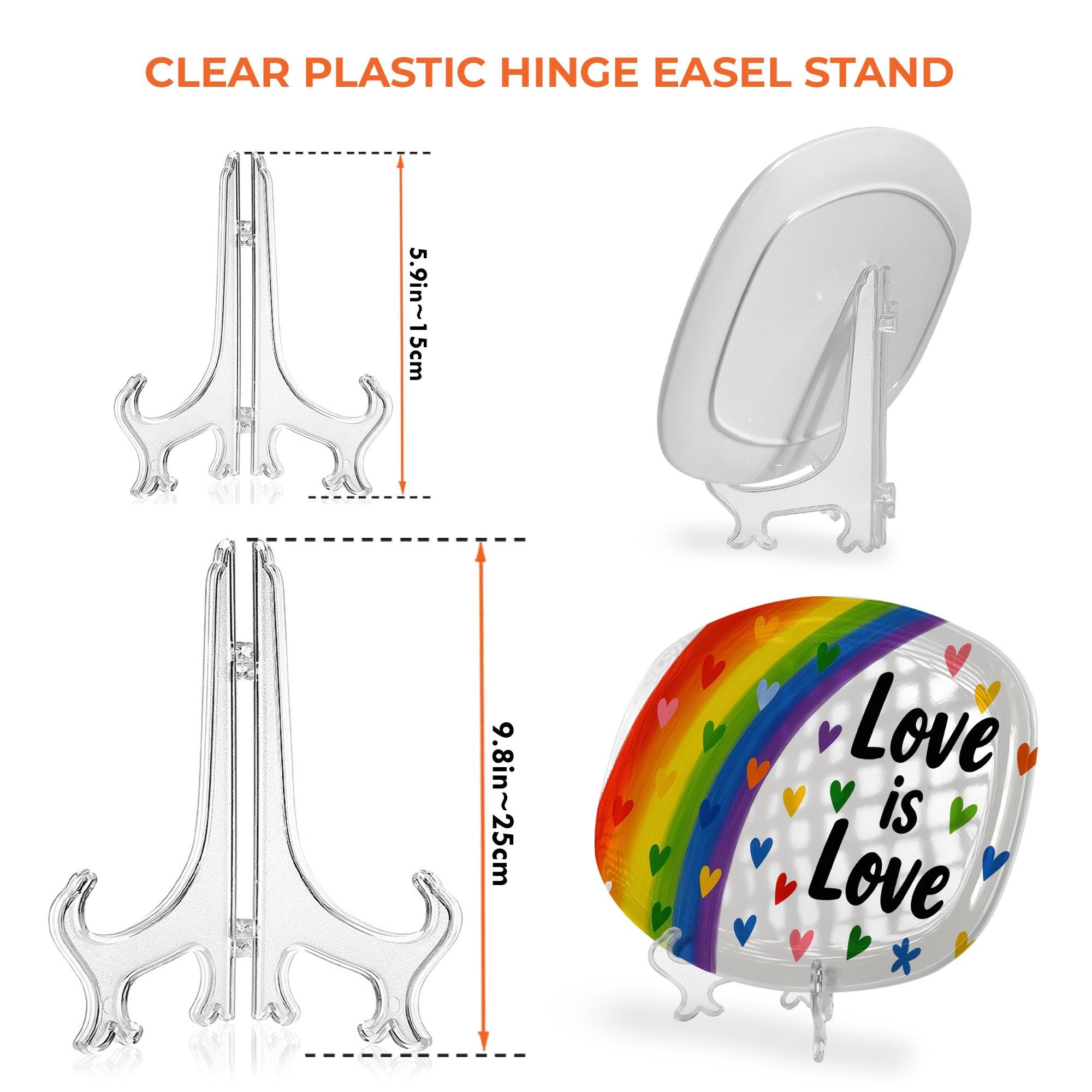 Love is Love Rainbow Platter – Colorful LGBT Pride Serving Tray, Equality Kitchen Decor, LGBTQ+ Gift, Gay Pride Party Plate