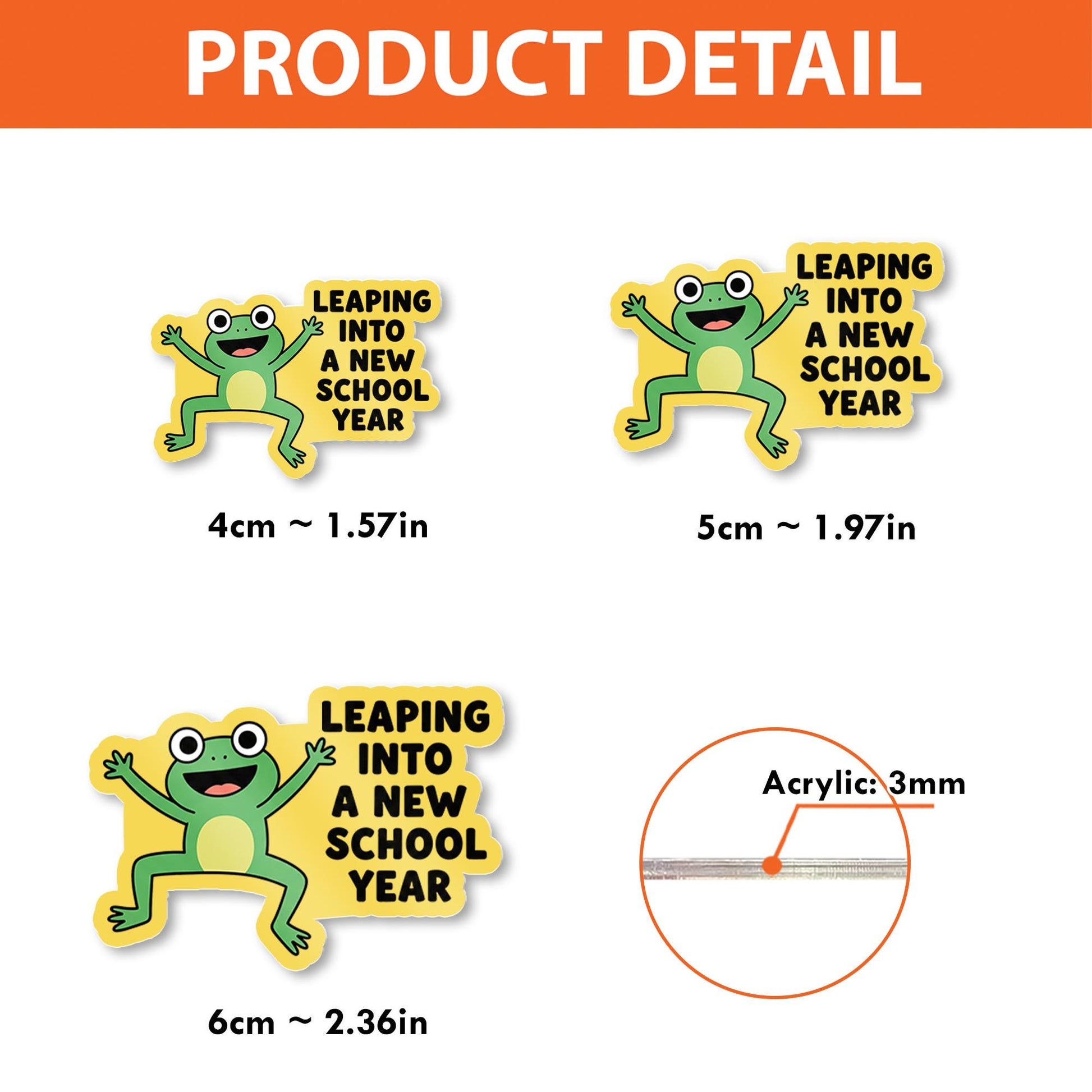Leaping Into a New School Year Badge Reel, Frog Teacher Badge Holder, Back to School ID Clip, Cute Classroom Accessory