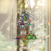 Essence of the Undead Halloween Art - Gothic Zombie Decor - Spooky Skull Print - Creepy Halloween Wall Hanging - Undead Potion Sign