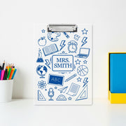Personalized Teacher Gifts, Custom Acrylic Clipboard With Teacher Name, Elements Teacher Clipboard, Back To School Teacher Appreciation Gift