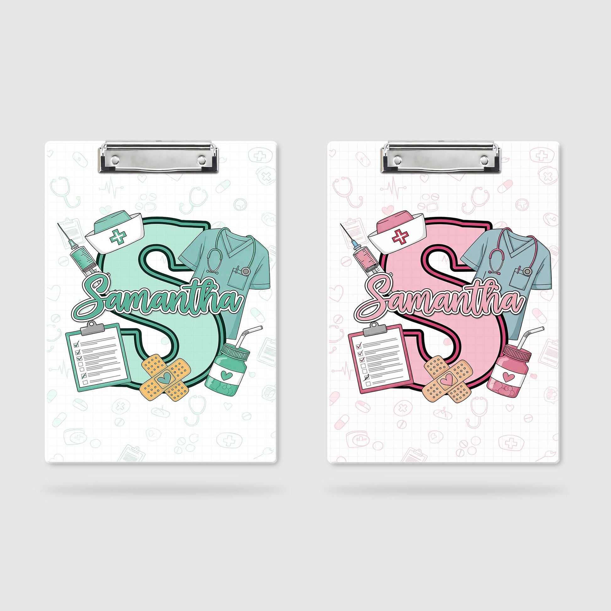 Custom Nurse Clipboard, Personalized Medical Clipboard with Name, RN Gift for Nurses, Cute Nurse Stationery, Nursing School Supplies