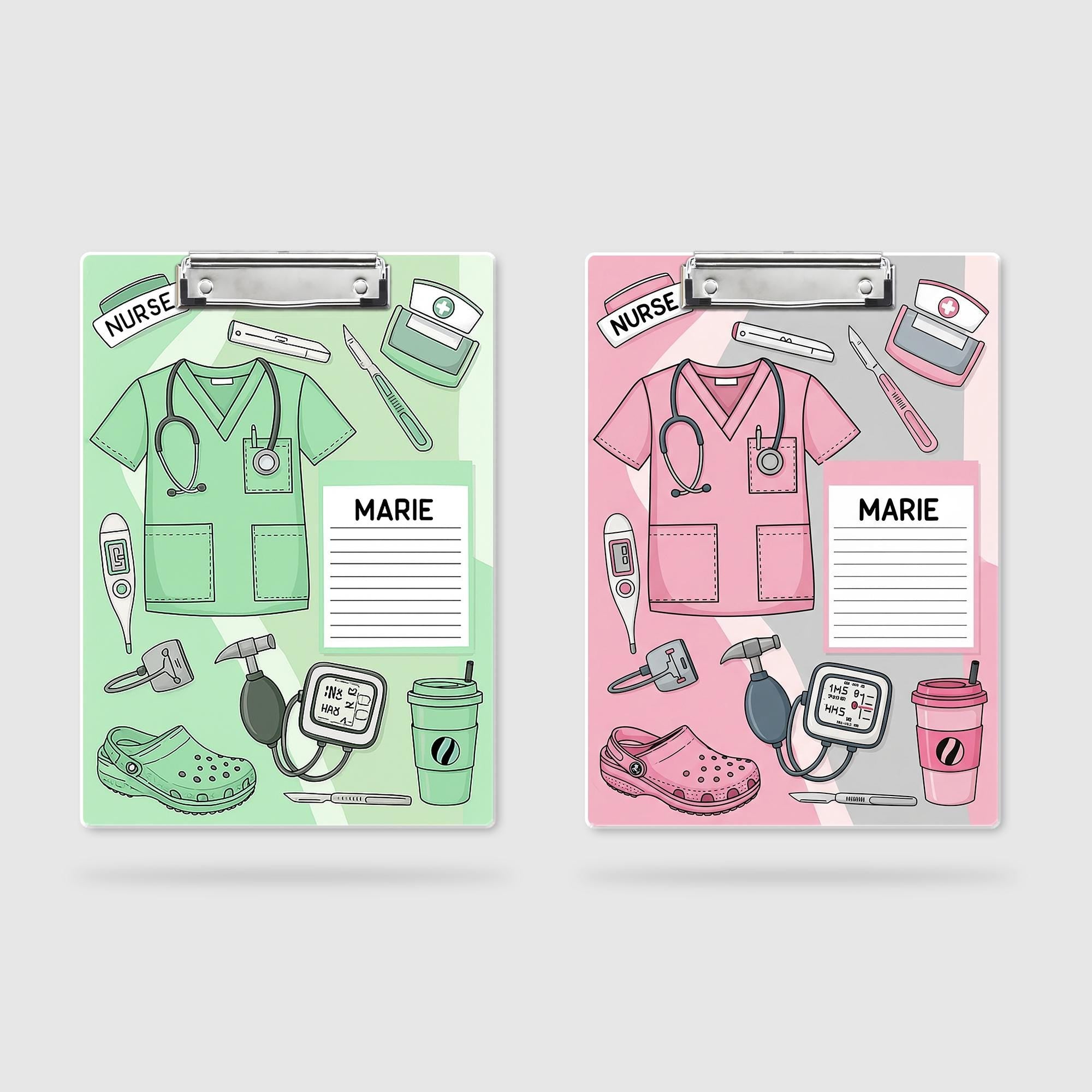 Custom Nurse Clipboard, Personalized Medical Clipboard, Nurse Gift with Name, Cute RN Clipboard, Nursing School Supplies