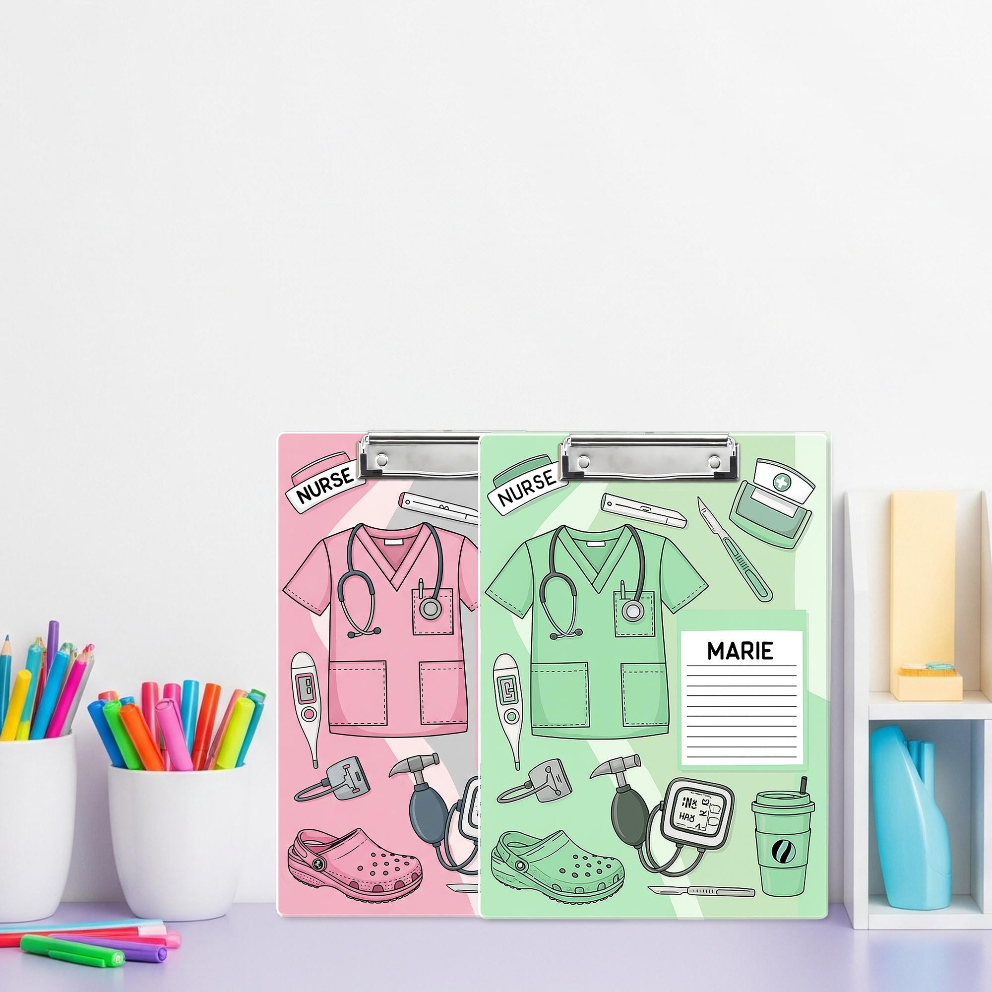 Custom Nurse Clipboard, Personalized Medical Clipboard, Nurse Gift with Name, Cute RN Clipboard, Nursing School Supplies
