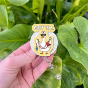 Funny Nurse Badge Reel, Cuff 'Em Duck ID Holder, Cute Medical Badge Clip, RN LPN Badge Reel, Nursing Accessory Gift