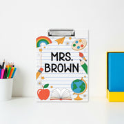 Teacher Gifts, Personalized Teacher Clipboard, Custom Acrylic Clipboard With Teacher Name, Teacher Appreciation Gifts, Back to School Gift