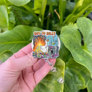 Funny Science Badge Reel, Got to Silly Goose Lab Fire ID Holder, Badge Clip for Nurses, Scientists, Lab Techs, Staff Gift