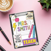 Personalized Teacher Clipboard, teacher Composition Notebook Clipart, Teacher Acrylic Clipboard, Teacher Gifts, Teacher School Supplies