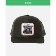 All American Boy Trucker Hat – Bulldozer Construction Cap for Kids or Men – Patriotic USA Gift – Heavy Equipment Operator Hat