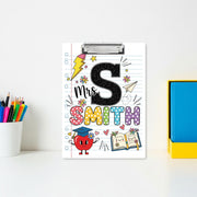 Personalized Teacher Clipboard, Teacher Name Gift, Teacher Gift, Teacher Acrylic Clipboard, Teacher Appreciation, Back To School Gift