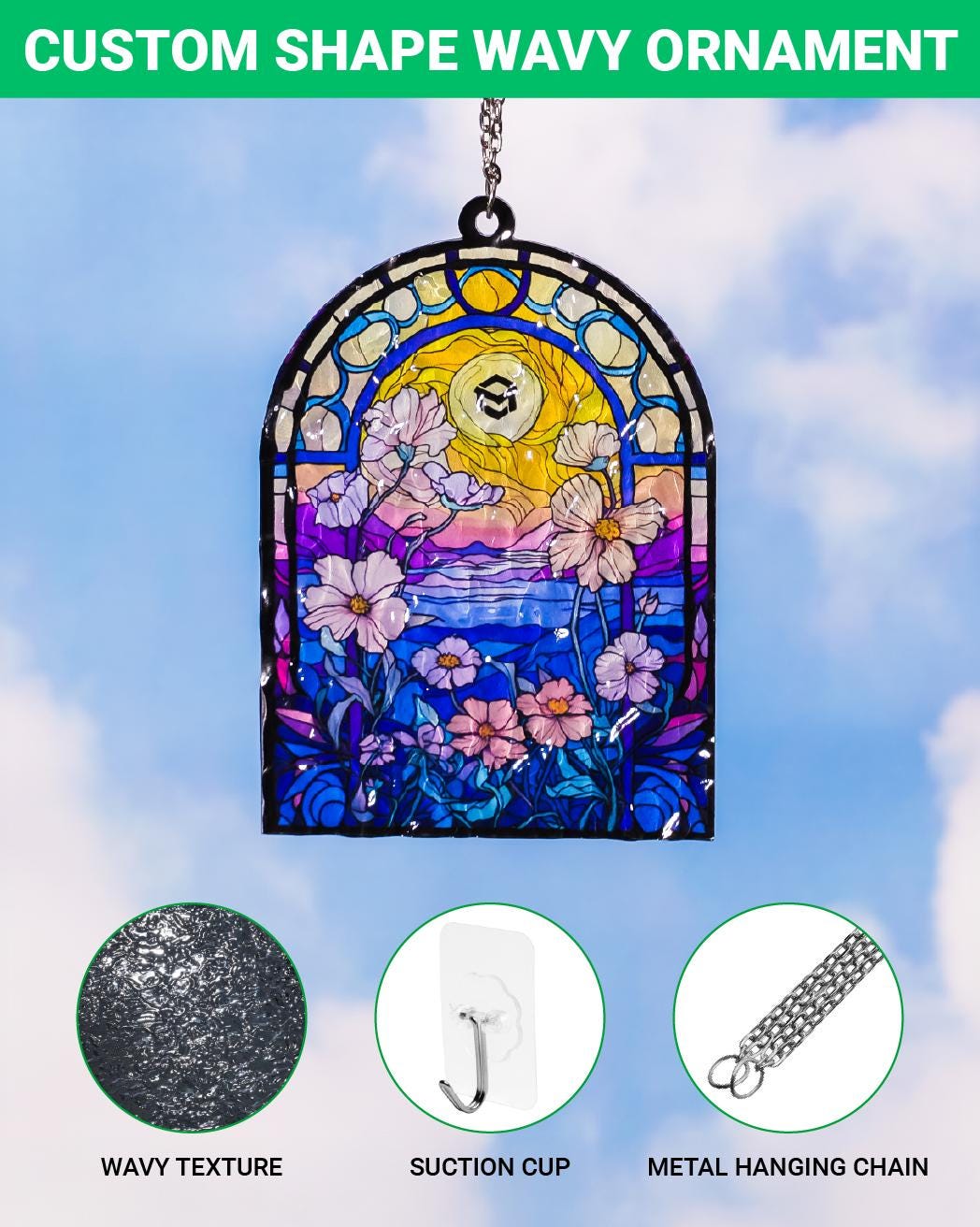LGBT Rainbow Sheep Suncatcher | Holographic Black Sheep Ornament | Queer Pride Window Hanging | LGBTQ+ Holographic Black Sheep Gift