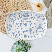 Custom Kids Birthday Plate, Personalized It’s My Birthday Plate, Reusable Birthday Party Dish Decor, Birthday Girl Gift Idea, Keepsake Plate