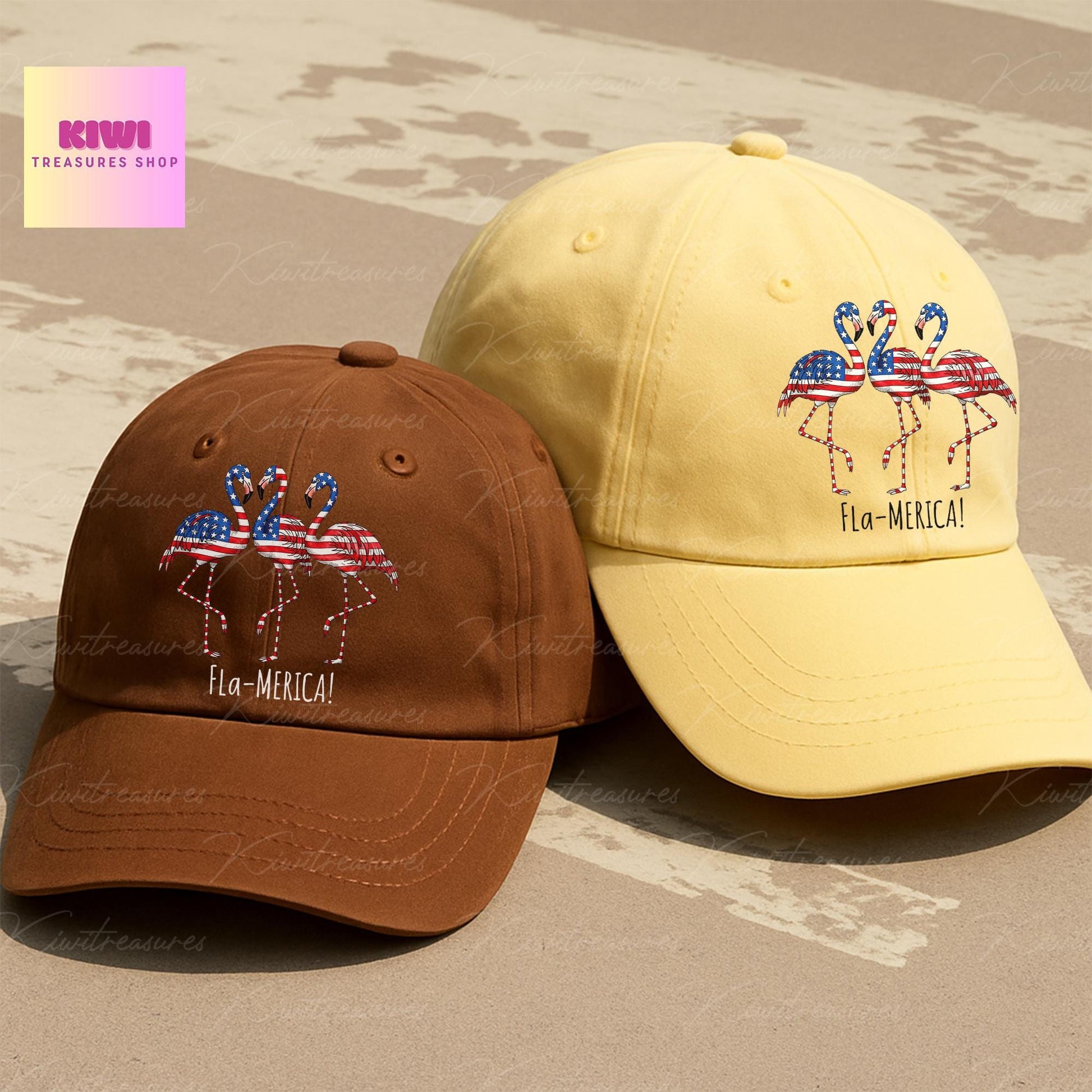 Patriotic Flamingo Hat, Fla-MERICA Cap, 4th of July USA Hat, Funny Summer Baseball Hat, American Flag Animal Hat, Patriotic Summer Hat