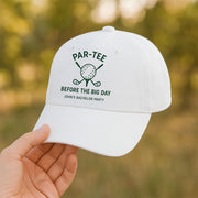 Par-Tee Bachelor Party Hat, Golf Themed Groom Cap, Custom Wedding Weekend Hat, Groomsmen Gift, Funny Golf Party Favor Hat