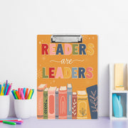 Readers Are Leaders Clipboard, Cute Teacher Reading Clipboard, Classroom Gift for Book Lovers, Literacy Decor for Library or Desk, Educators