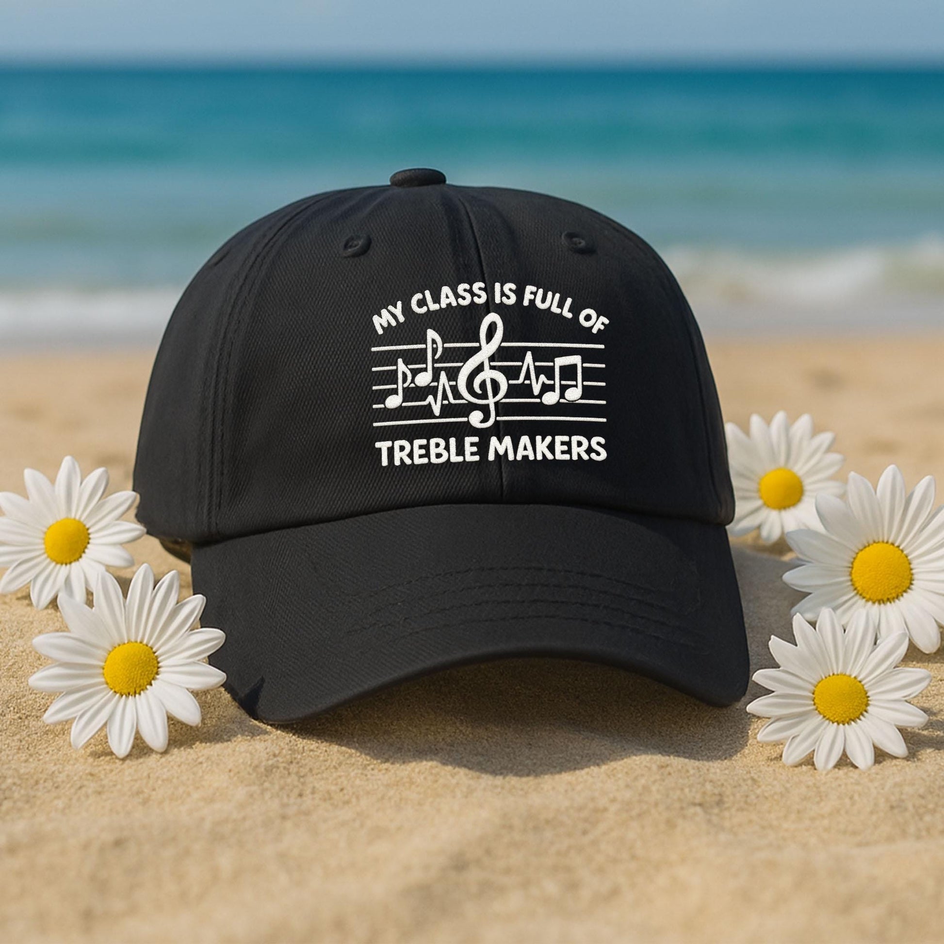 Funny Music Teacher Embroidered Hat, Music Hat, Treble Makers Hat, Music Class Gift, Music Notes Cap, Band Teacher Gift, Classroom Humor Hat