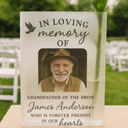 Custom Wedding Memorial Book Vase, Personalized In Loving Memory Photo Vase, Memorial Decor for Ceremony, Tribute to Loved One