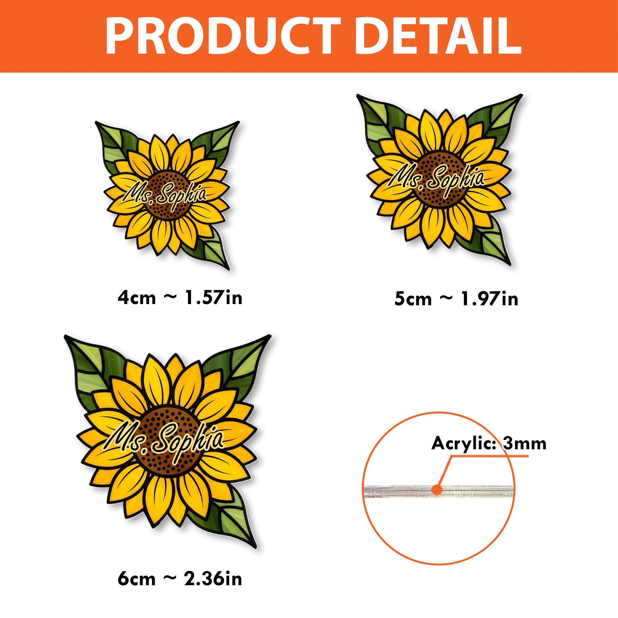Custom Sunflower Badge Reel, Personalized Teacher ID Holder, Back to School Name Tag, Retractable Clip for Nurses and Staff
