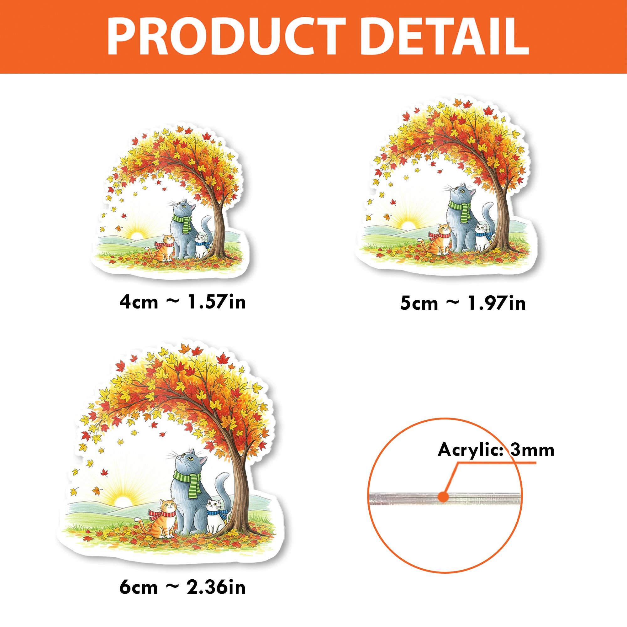 Autumn Cats Retractable ID Badge Reel, Fall Leaves Name Badge Holder, Cute Animal Nurse Lanyard, Vet Tech Office Gift, Clip On Card Holder