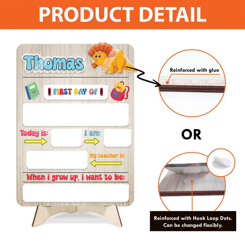 Personalized Pastel Gaming First Day of School Sign, Interchangeable Back to School Board for Girls, Reusable School Milestone Photo Prop