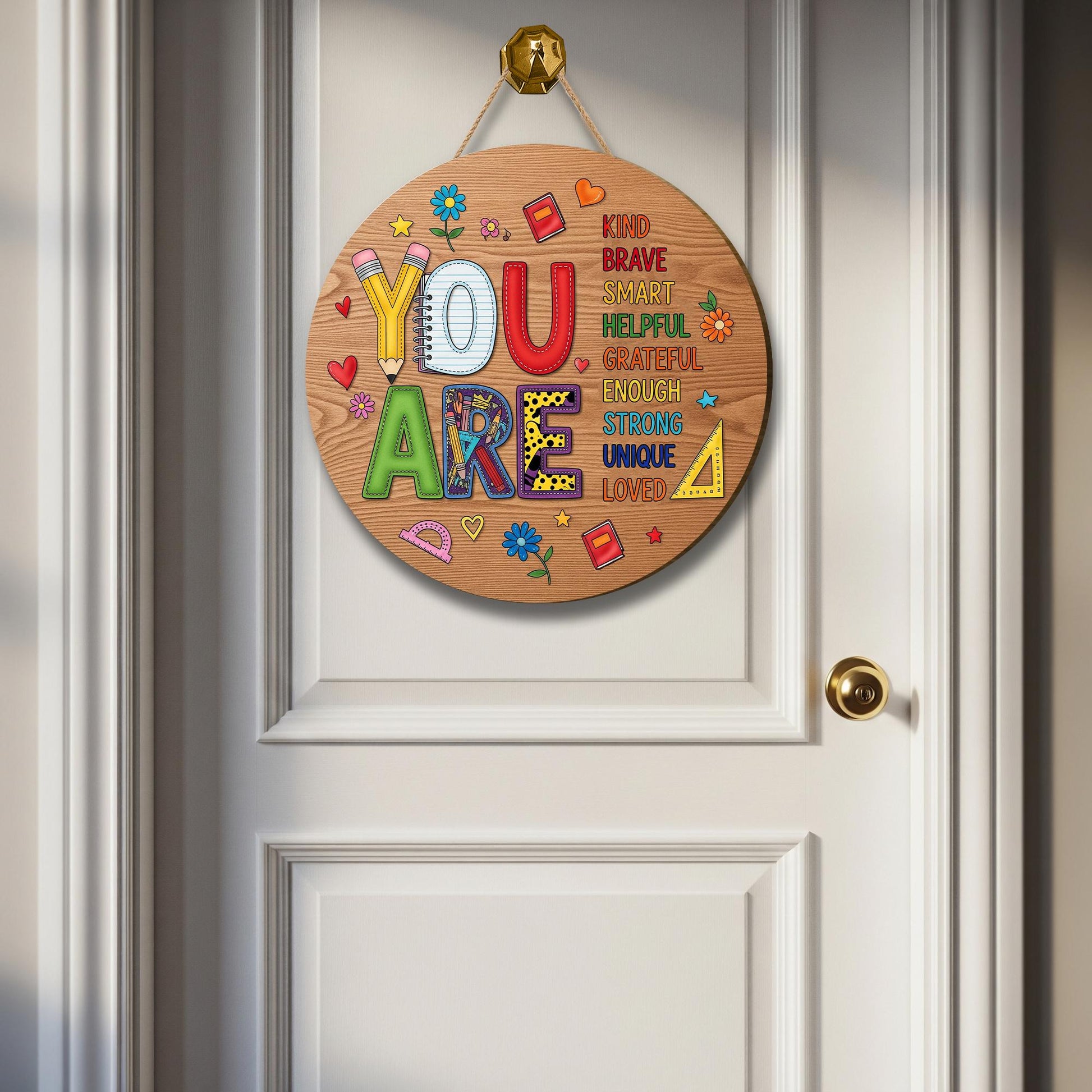 Custom Teacher Doorsign 3D Laser Cut, Back To School Gift, Teacher Appreciation Gift, Teacher Door Hanger, Teacher Gift, Classroom Decor