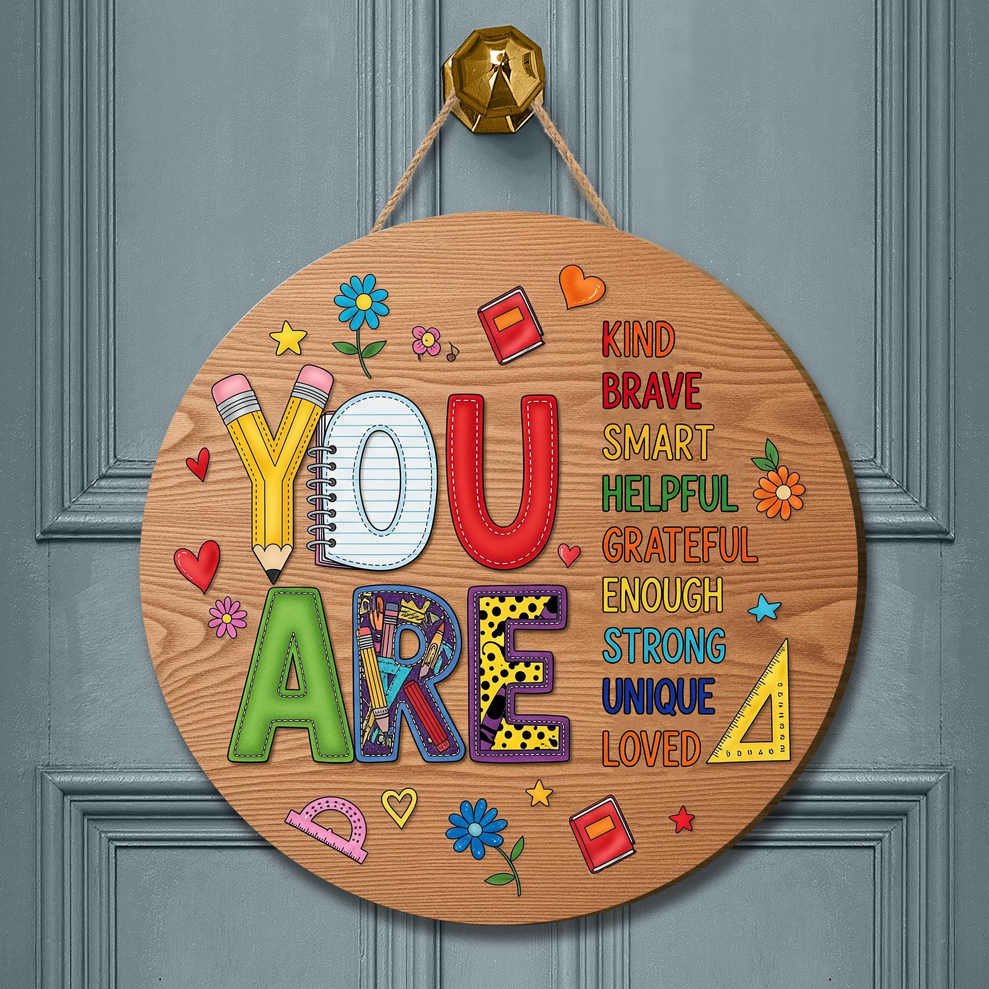 Custom Teacher Doorsign 3D Laser Cut, Back To School Gift, Teacher Appreciation Gift, Teacher Door Hanger, Teacher Gift, Classroom Decor