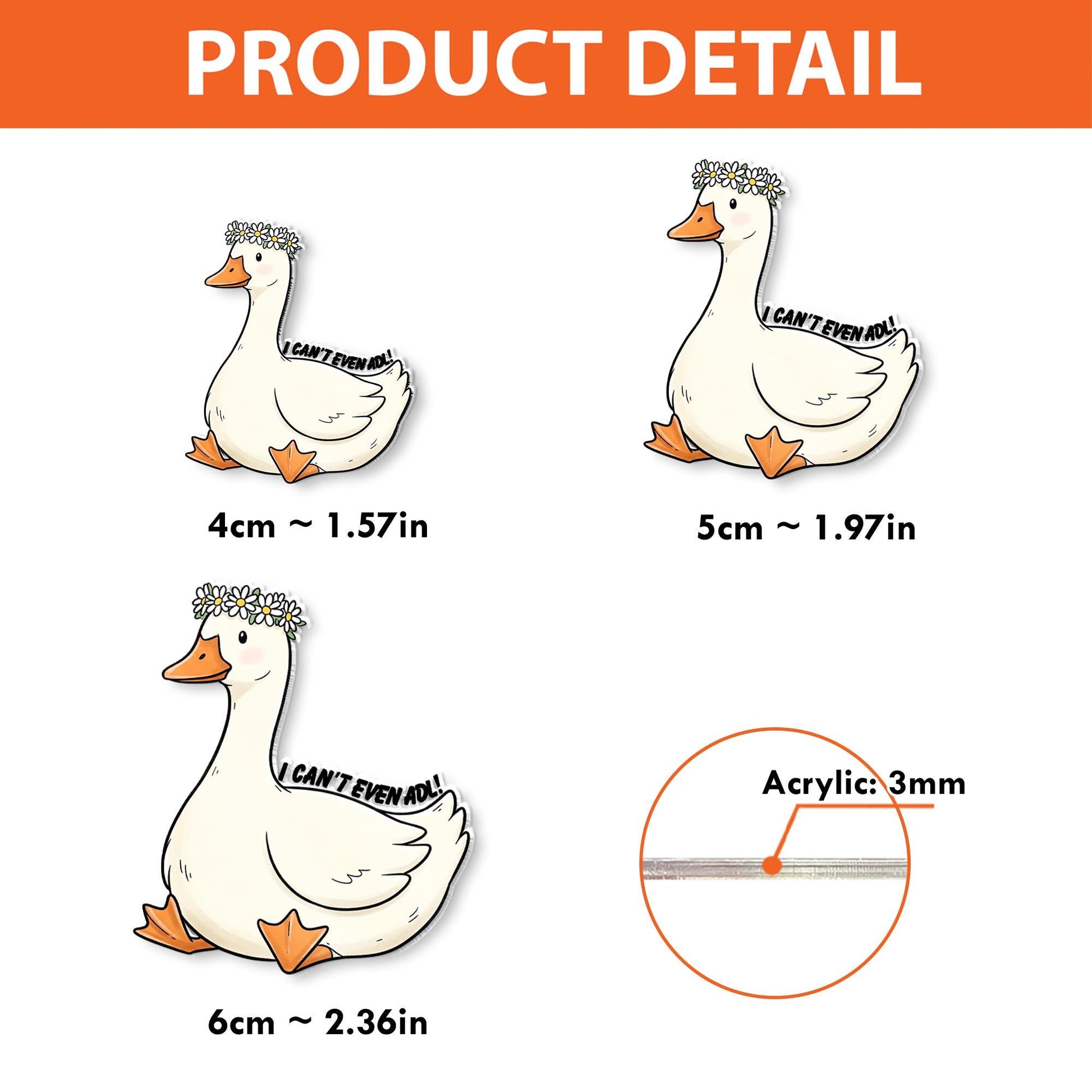 Silly Goose ADL Badge Reel, OT Gift Idea, Funny Occupational Therapy ID Holder, Duck Badge Clip, Cute Therapist Badge Reel