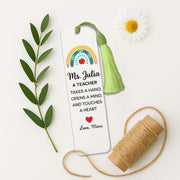 Teacher Bookmark, Back to School Gift, Personalized Teacher Gift, Classroom Supplies, Reading Accessory, Inspired Teacher Bookmark