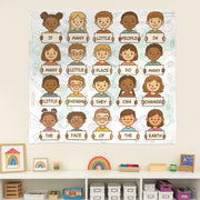 Cute Classroom Quote Tapestry, Kids Holding Signs Wall Art, Teacher Wall Decor, Inspirational Classroom Banner, School Wall Hanging