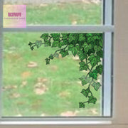 Ivy Branch Transparent Window Decal, Realistic Plant Vinyl Sticker, Nature-Inspired Home Decor Accent gift for plant lover